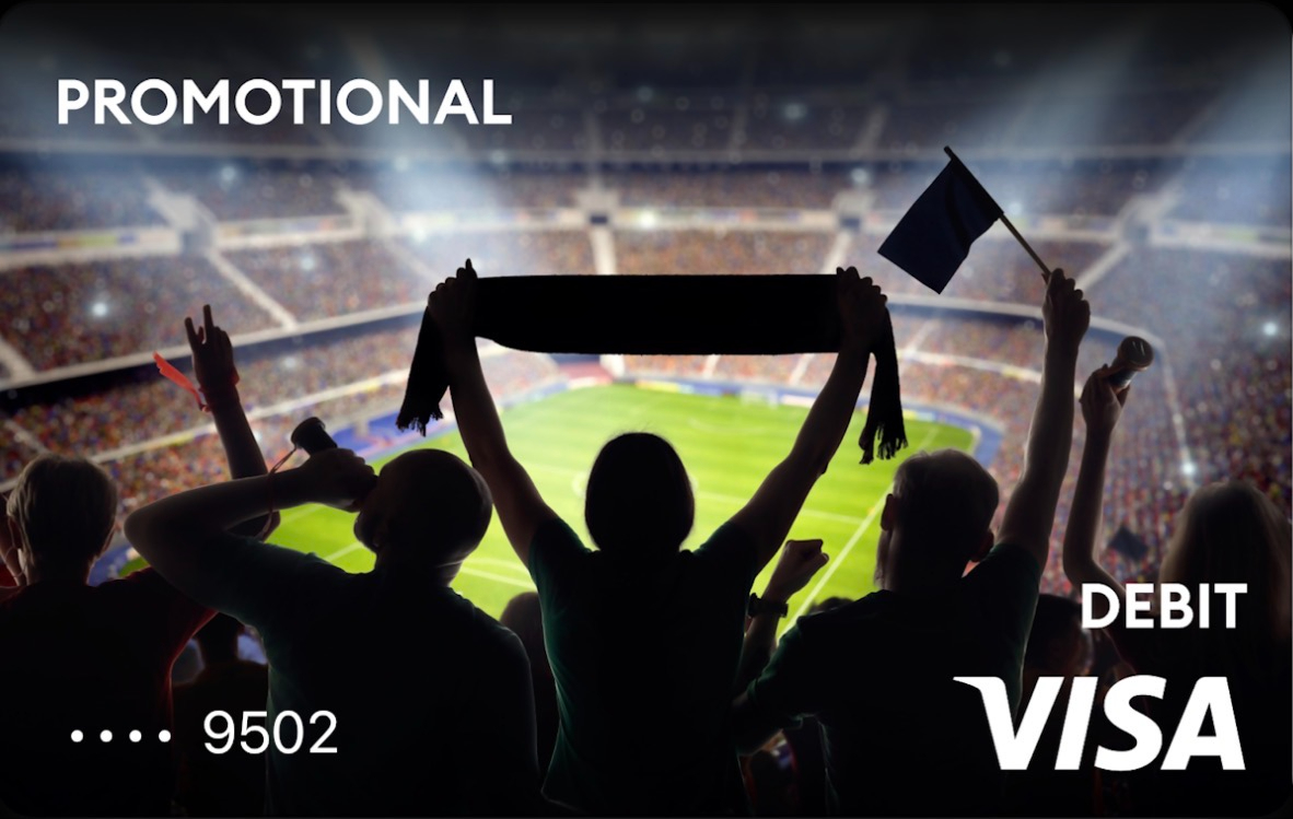 Promotional Visa debit card